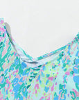 Floral Short Sleeve V-Neck Tee