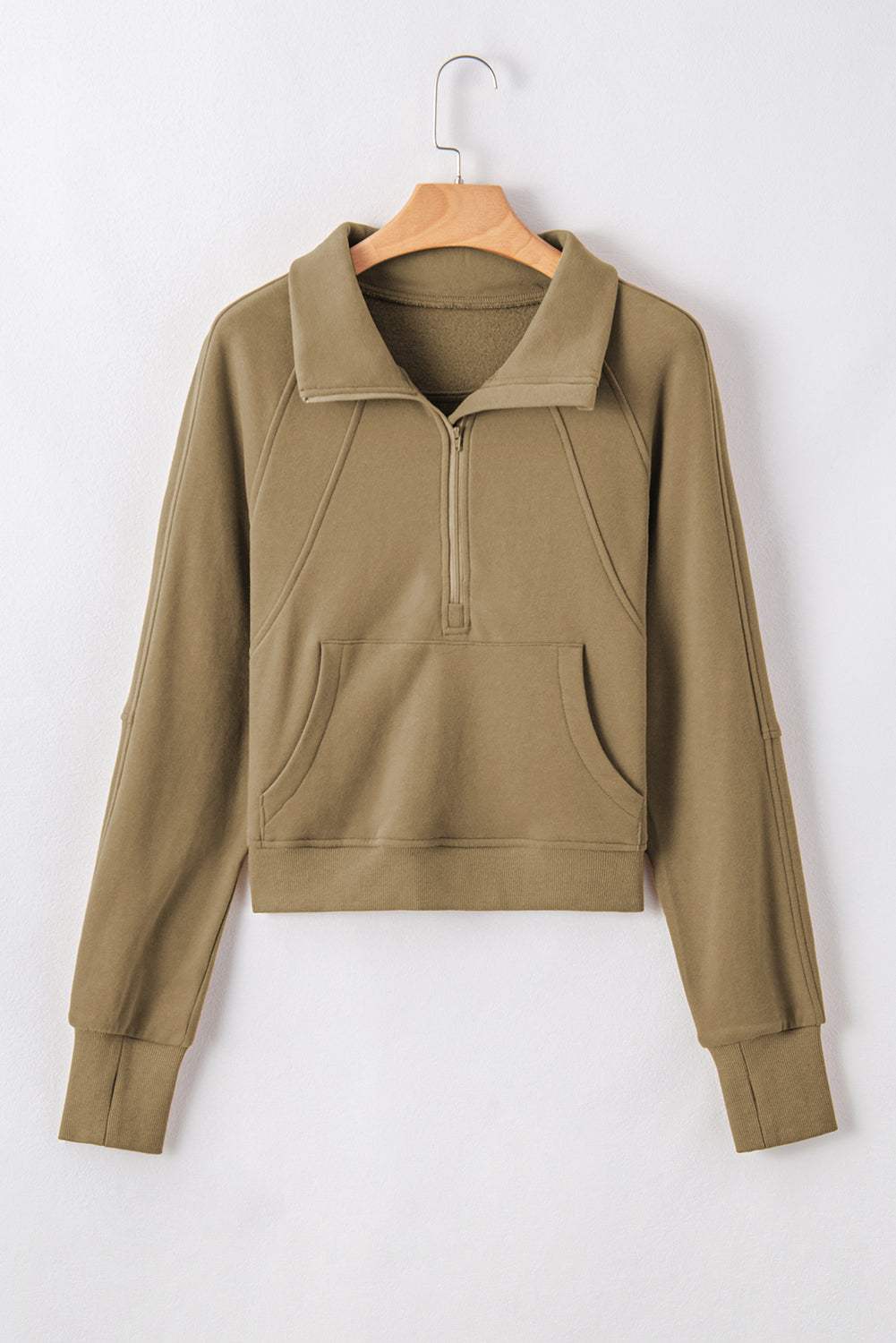 Fleece Lined Zip-Up Sweatshirt