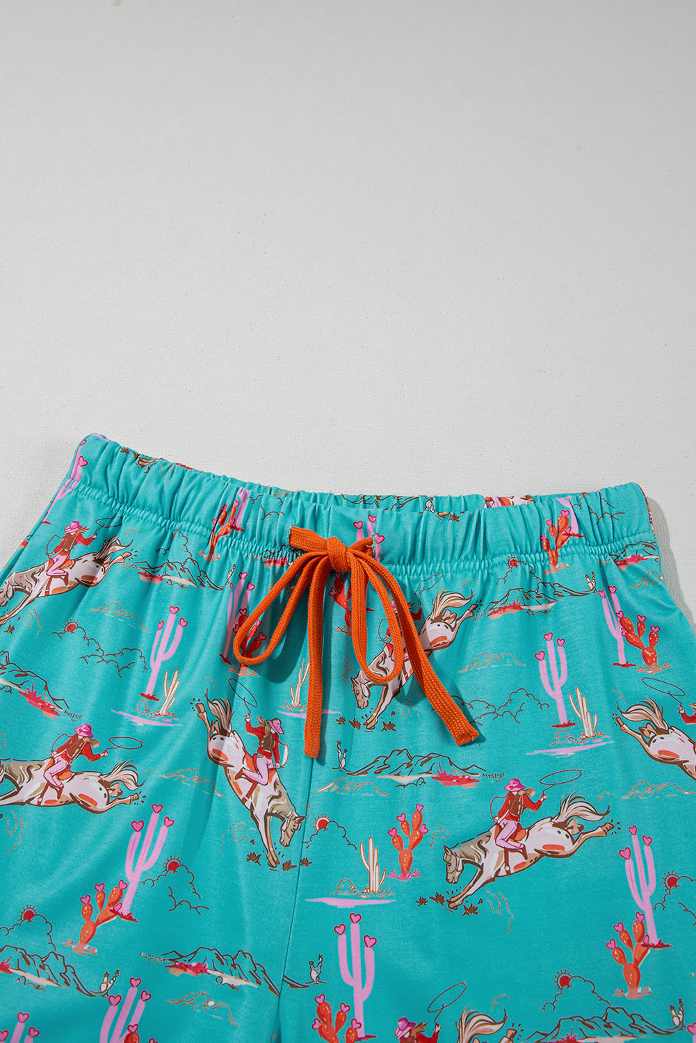 Western Cowgirl Top &amp; Shorts Pajama Set