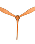 HILASON Western Horse Headstall Breast Collar Set Tack Genuine American Leather Plain Tan