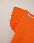 Marilyn Contrast Trim Ruffle Sleeve Knitted Top