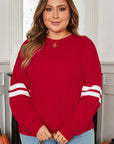 Sophia Varsity Striped Detail Sweatshirt