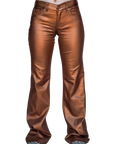 SIGNATURE TROUSERS - BRONZE METALLIC