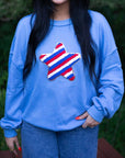 Tru Sequin Star Sweatshirt