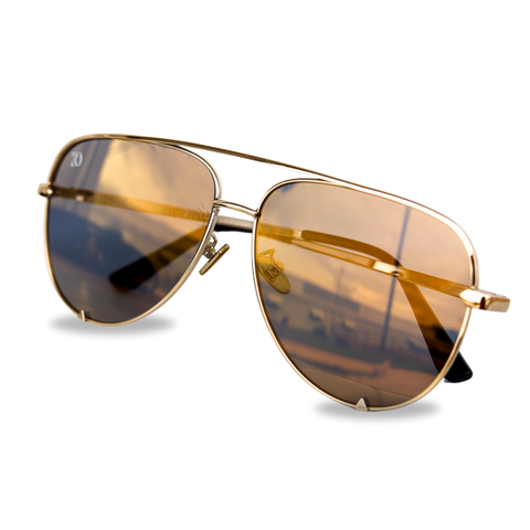 LAREDO AVIATOR SUNGLASSES | RD (light gold)