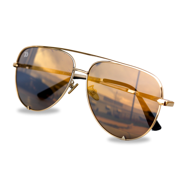 LAREDO AVIATOR SUNGLASSES | RD (light gold)