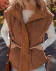 Evelyn Knot Side Plush Vest