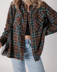 Elizabeth Plaid Print Chest Shirt