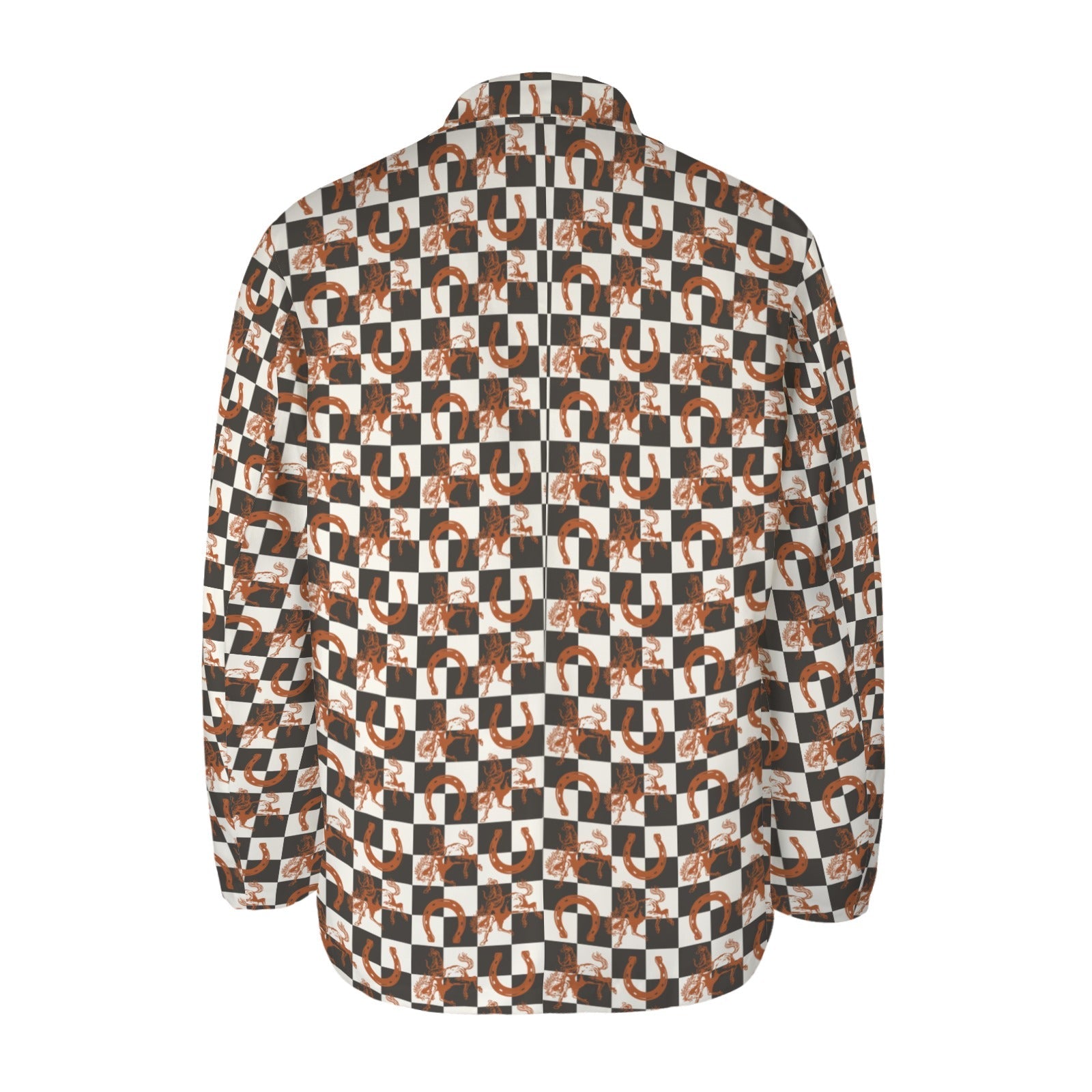 Checkered Rodeo Men&#39;s Western Blazer