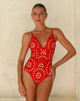 Mexican Resort Swimsuit and Skirt Set