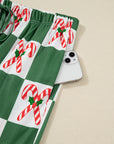 Christmas Holly Jolly Checker Pajama Set