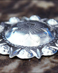 Western Screw Back Concho Silver Finish Floral Saddle Bling Cowgirl