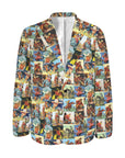 Cowboy Collage Men's Western Blazer