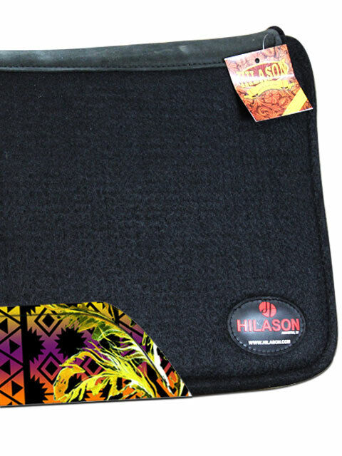 HILASON 31 In X 30 In Western Horse 100% Wool Felt Saddle Pad