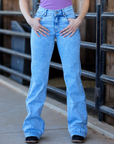 CHEYENNE TROUSERS ACID WASH PURPLE POCKET