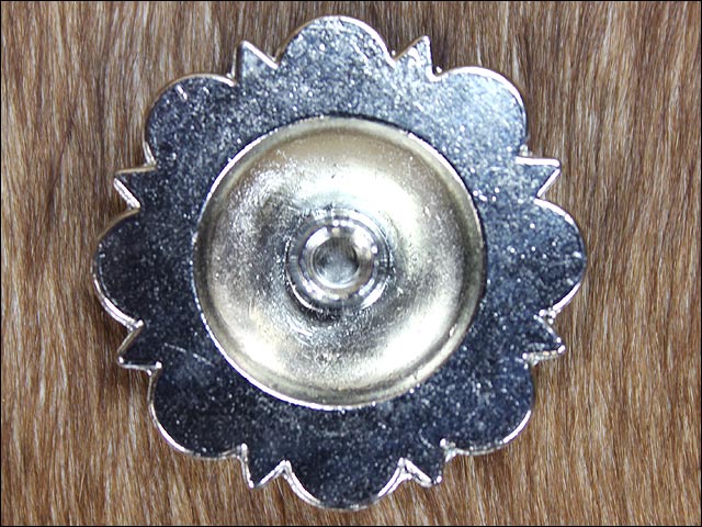 Western Screw Back Concho Nickle Finishberry Saddle Bling Cowgirl