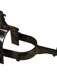 Hilason Black Steel Rodeo Bull Spurs 22-1/2 Deg Shank