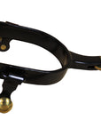 HILASON BS Youth Barrel Racing Spurs 1/2" Band Side Lay Shank SB Rowels & Buttons