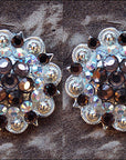 Brown Ab Crystals Berry Headstall Saddle Tack Bling Hilason