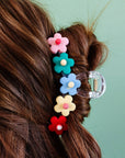Multicolor Flowers Cute Hair Claw Clip