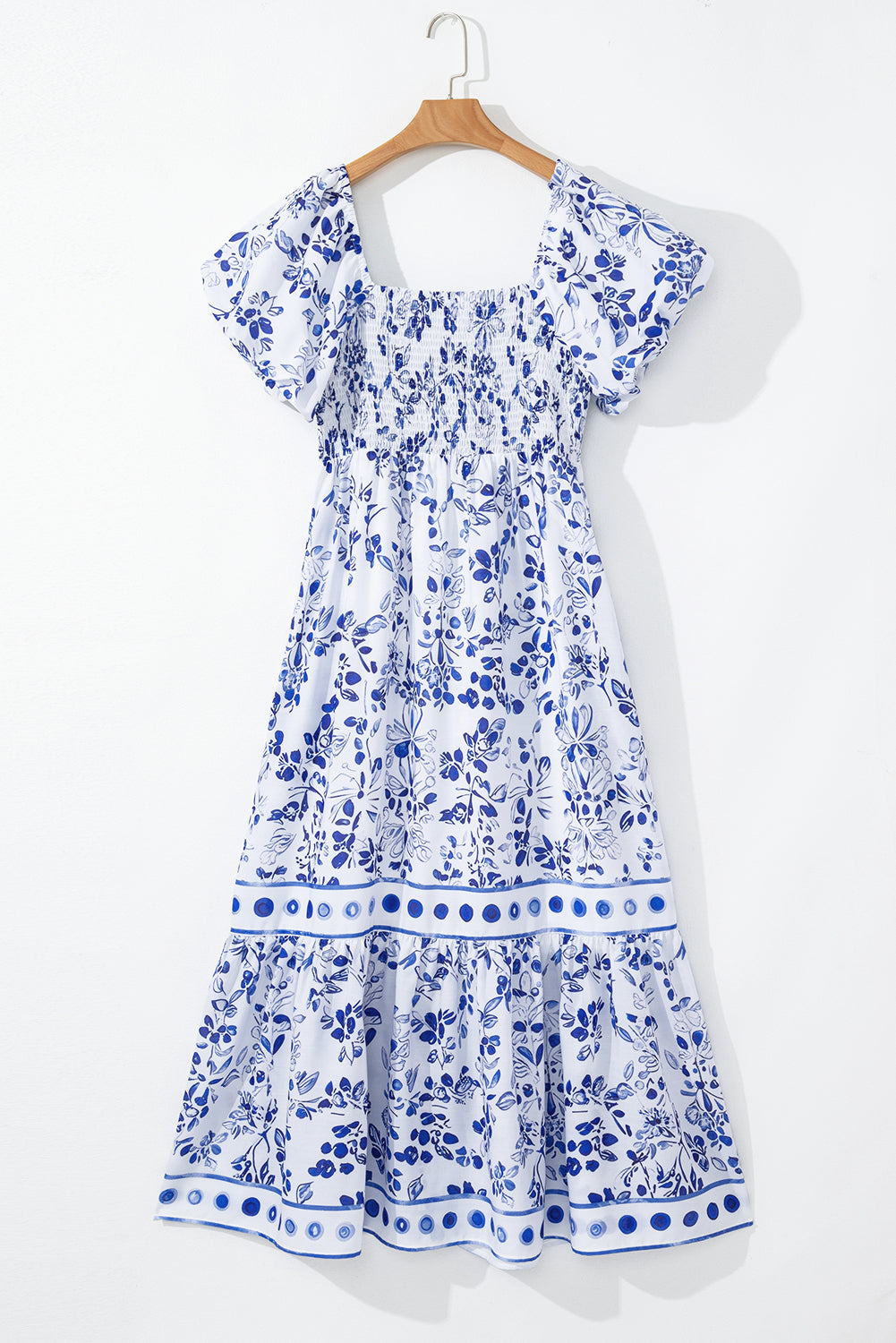 Lea Floral Square Neck Maxi Dress