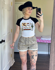 Cowboy Collage Baby Tee