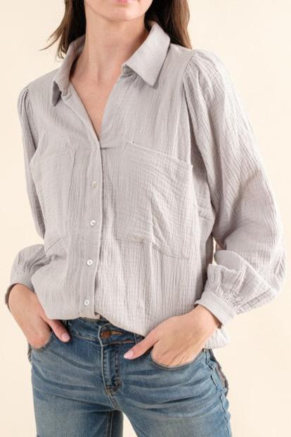 The Lisette Puff Sleeve Top