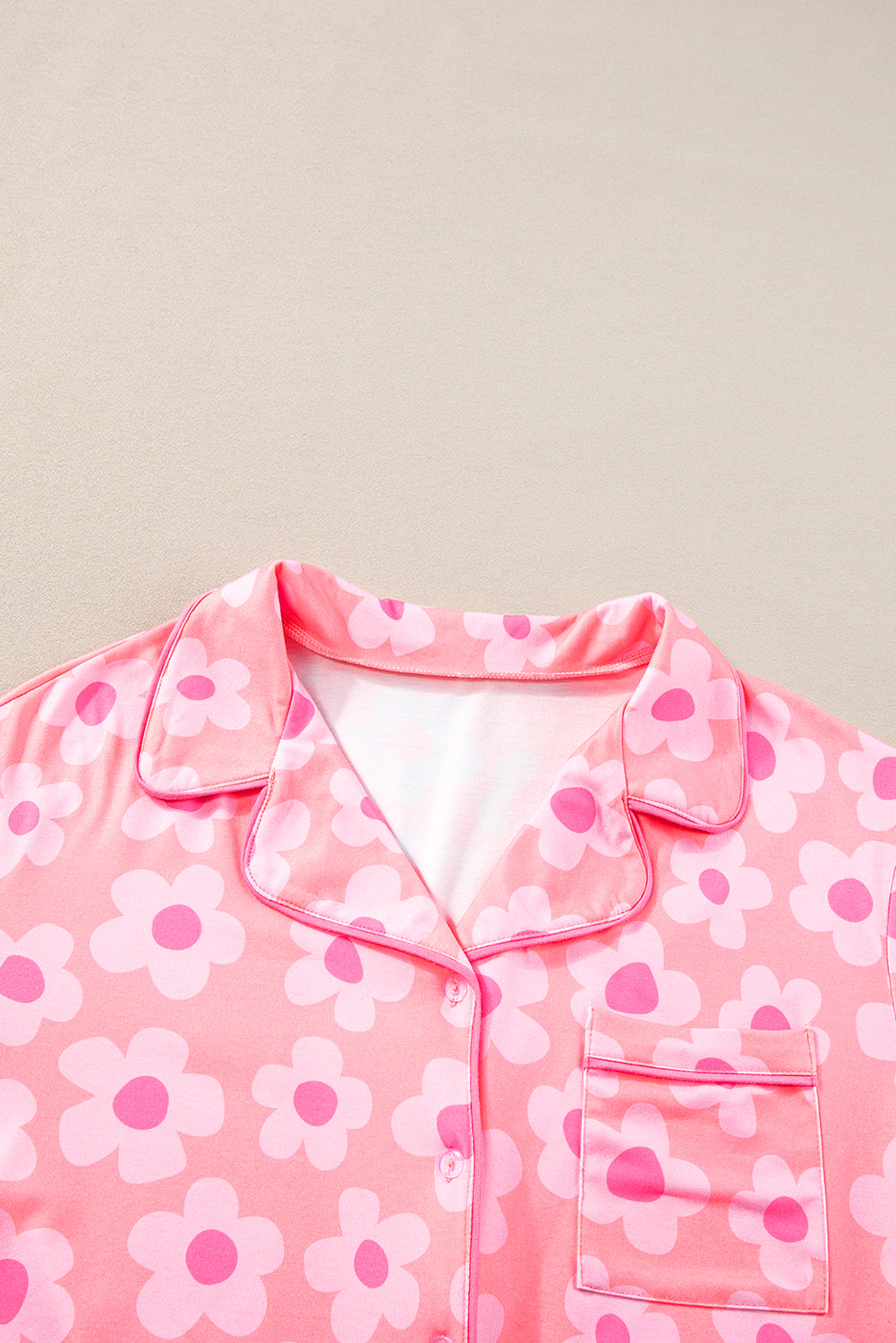Floral Top and Shorts Pajama Set