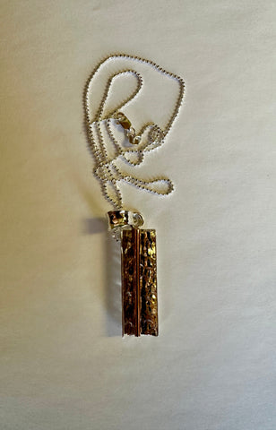 COPPER REFLECTION PENDANT NECKLACE