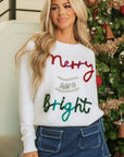 Aria Bright Graphic Christmas Sweater