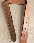 2"X36" Circle Y Off Billet Strap Medium Brown