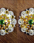 Citper Gold Crystals Berry Headstall Saddle Cowgirl Hilason