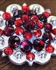 Light Siam Crystals Berry Headstall Saddle Hilason