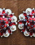 Light Siam Crystals Berry Headstall Saddle Hilason