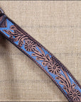 Hilason Western Horse Breast Collar Headstall American Leather Brown Turquoise