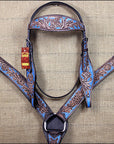 HILASON Western Horse Headstall Breast Collar Set Tack Genuine American Leather