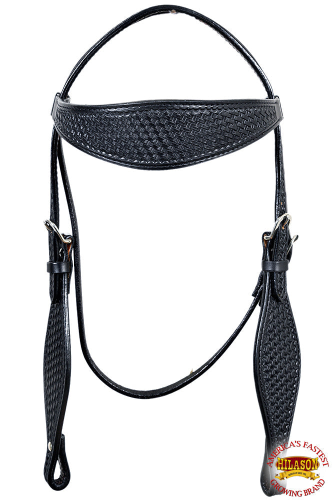 HILASON Western Horse Headstall Breast Collar Set Tack Genuine American Leather