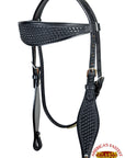 HILASON Western Horse Headstall Breast Collar Set Tack Genuine American Leather