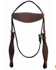 HILASON Western Horse Headstall Breast Collar Set Tack Genuine American Leather