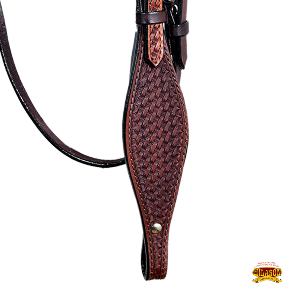 HILASON Western Horse Headstall Breast Collar Set Tack Genuine American Leather