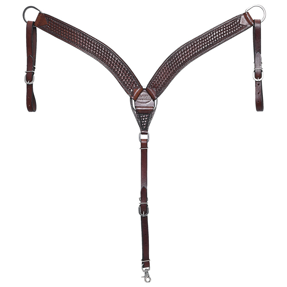 HILASON Western Horse Headstall Breast Collar Set Tack Genuine American Leather
