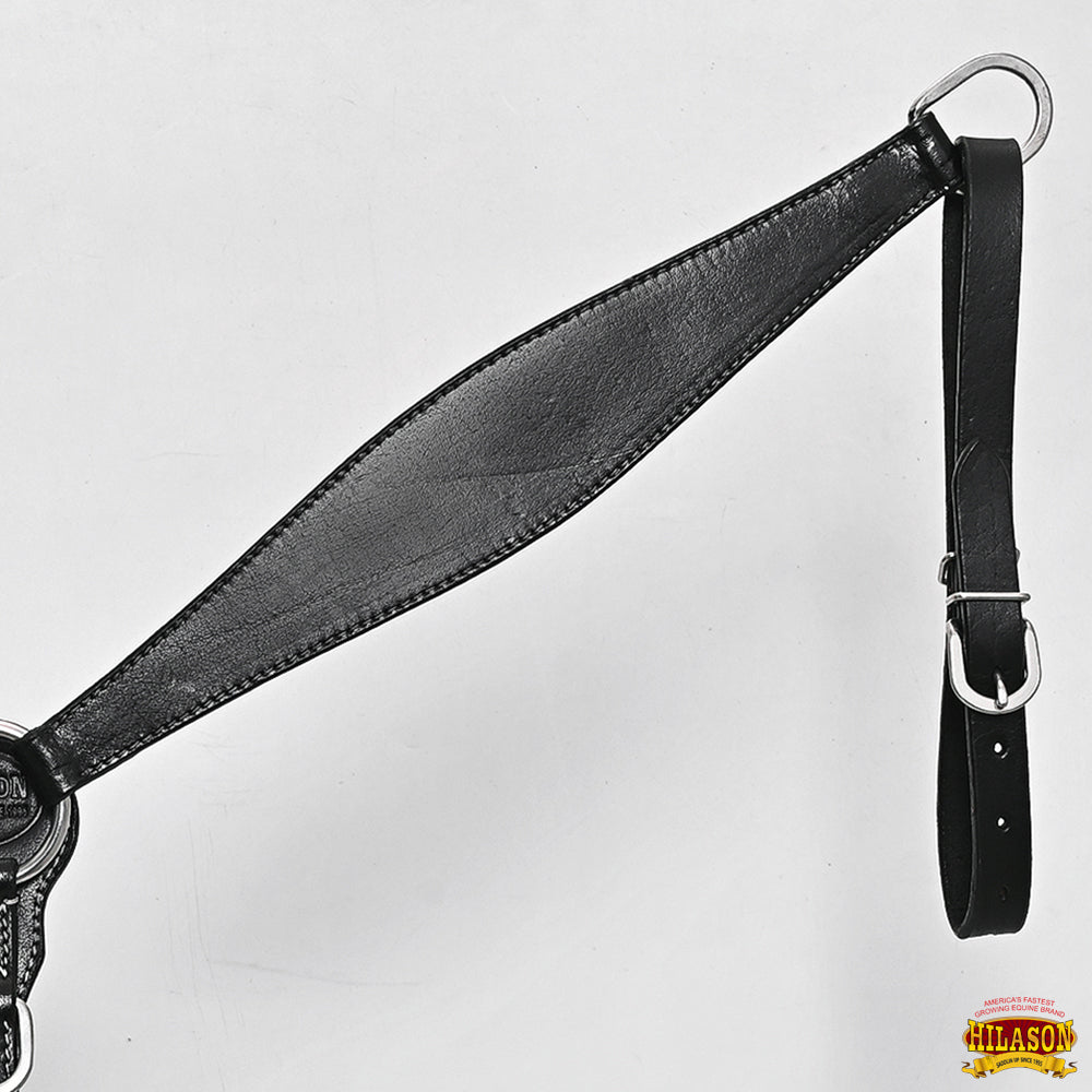 HILASON Western Horse Headstall Breast Collar Set Tack Genuine American Leather