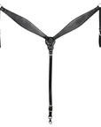 HILASON Western Horse Headstall Breast Collar Set Tack Genuine American Leather