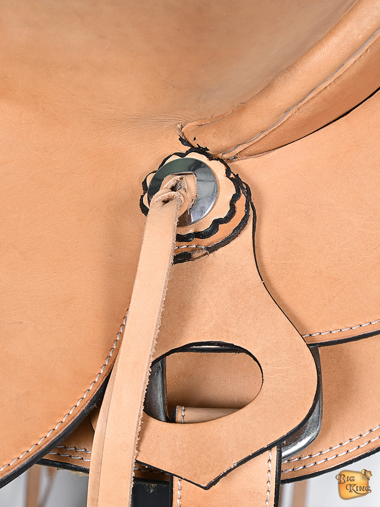 Western Horse Wade Saddle American Leather Ranch Roping Tan