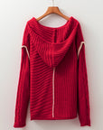 Olivia Knit Drawstring Hooded Sweater