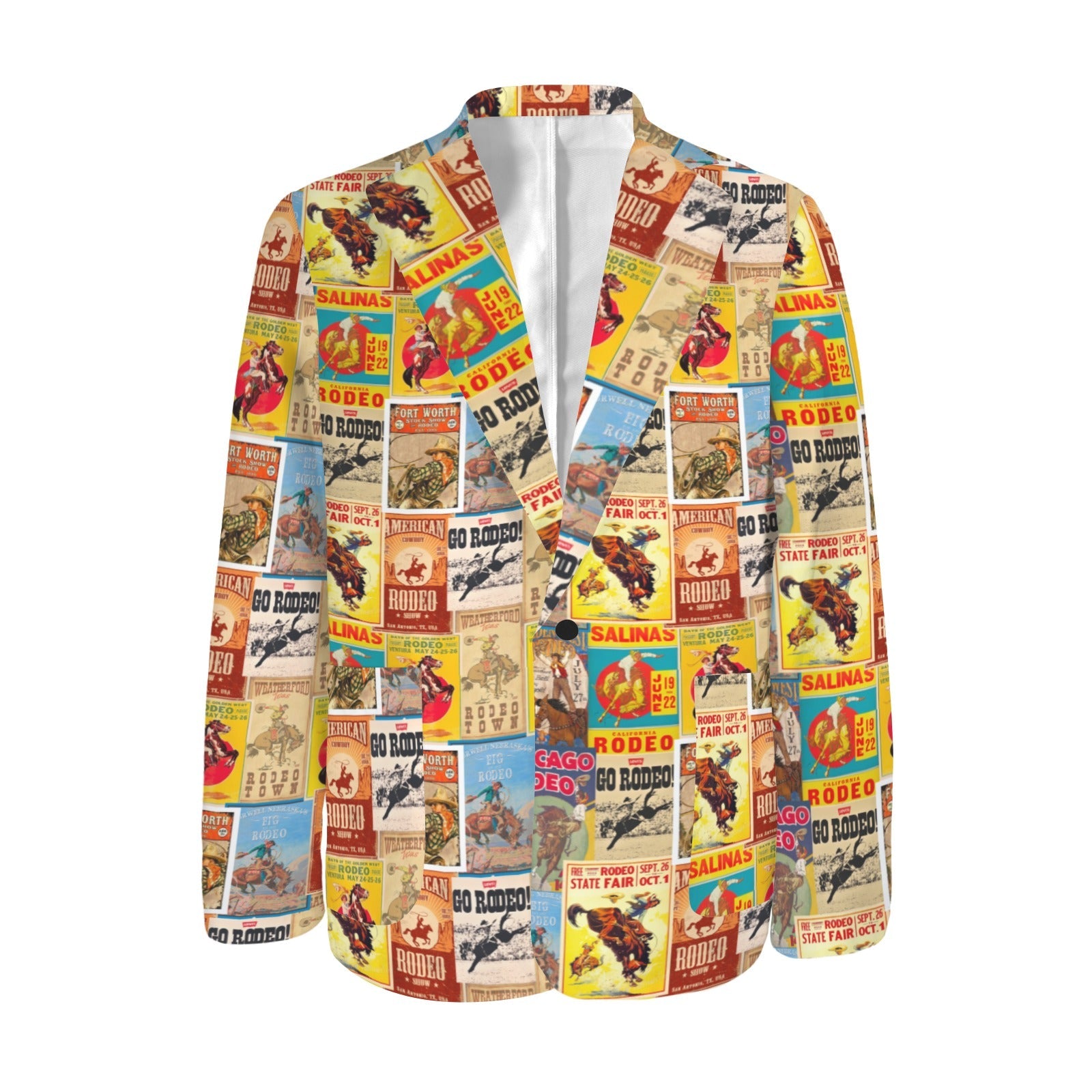Men&#39;s Vintage Rodeo Poster Blazer