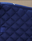 Full Size Horze Silver Cord All Purpose Horse Cotton Saddle Pad Dark Blue