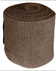 Brown Horze Embrace Polar Fleece Leg Protection Wrap Bandage Set Of 4 Horse