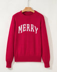 MERRY Christmas Drop Shoulder Baggy Sweater