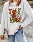 Evangeline Rib Drop Shoulder Sweatshirt